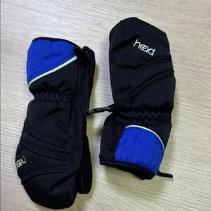 Head Black and Blue Insulated Kid’s size Small Gloves